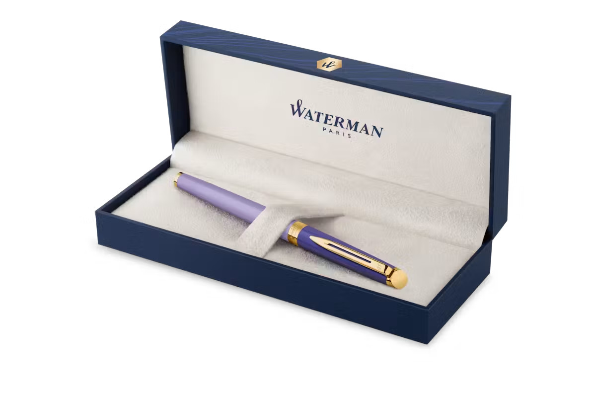 Waterman Hemisphere Fountain Pen Purple & Gold X Fine Pt New In Box 2179900