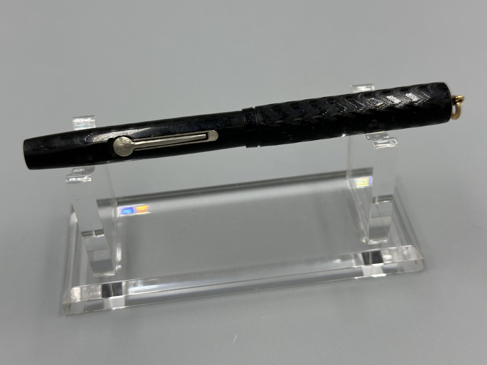 Antique Waterman Ideal 52 1/2 V Ring Top Fountain Pen 14K Gold Nib