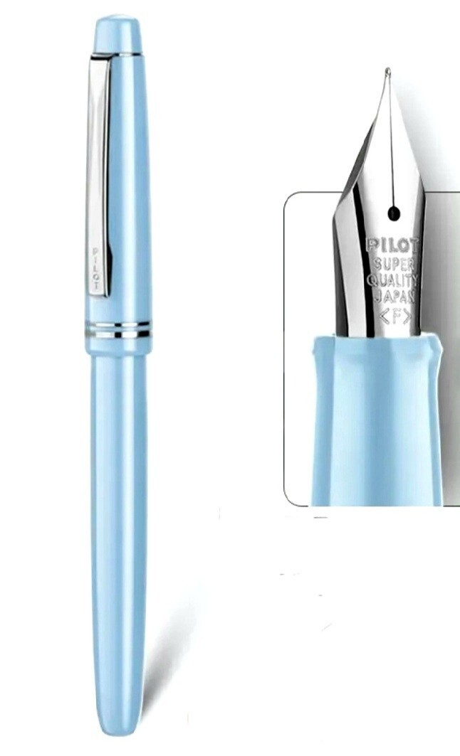 pilot 78g fountain pen capri Blue color body F nib made in Japan boxed