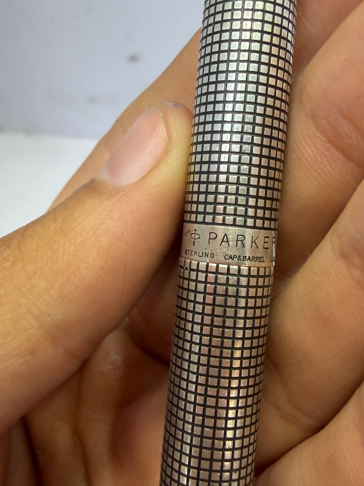 Vintage flawless Sterling silver Parker 75 14K gold nip