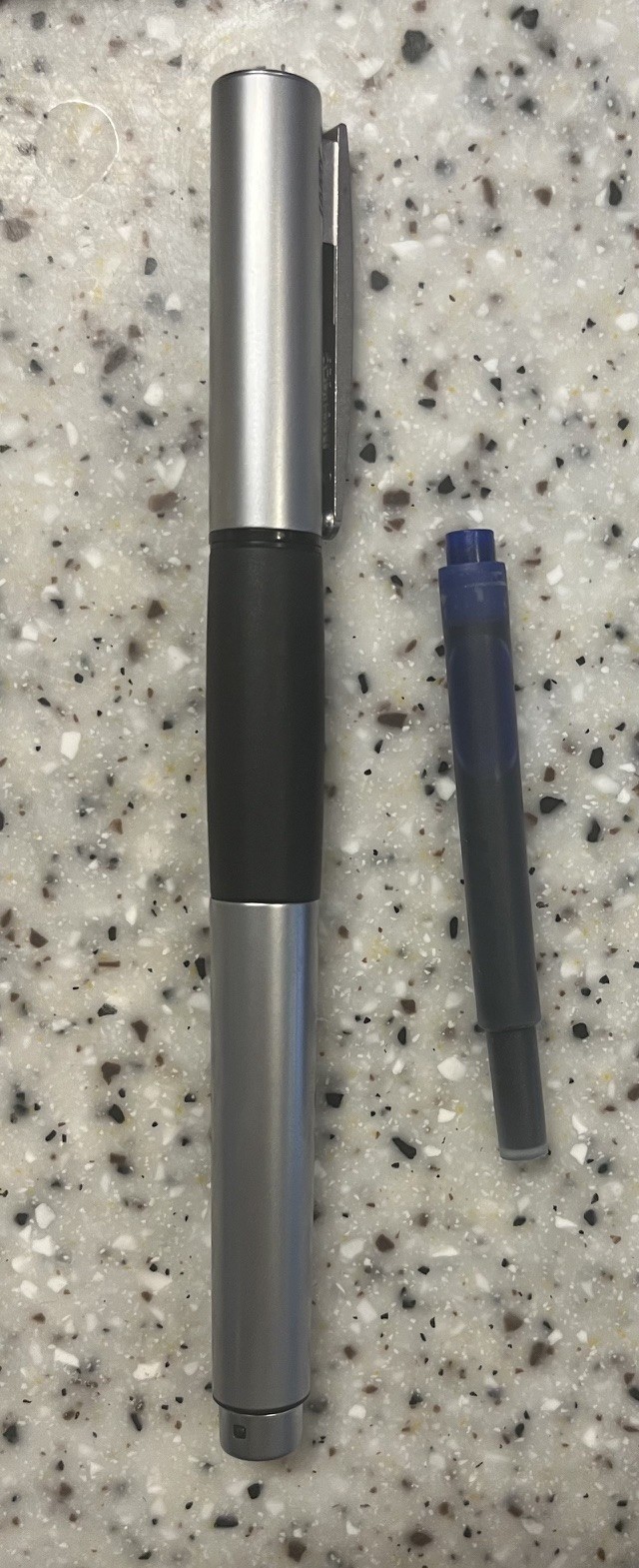 Lamy Accent AL 096 fountain pen – EF nib – new in original box – rubber grip