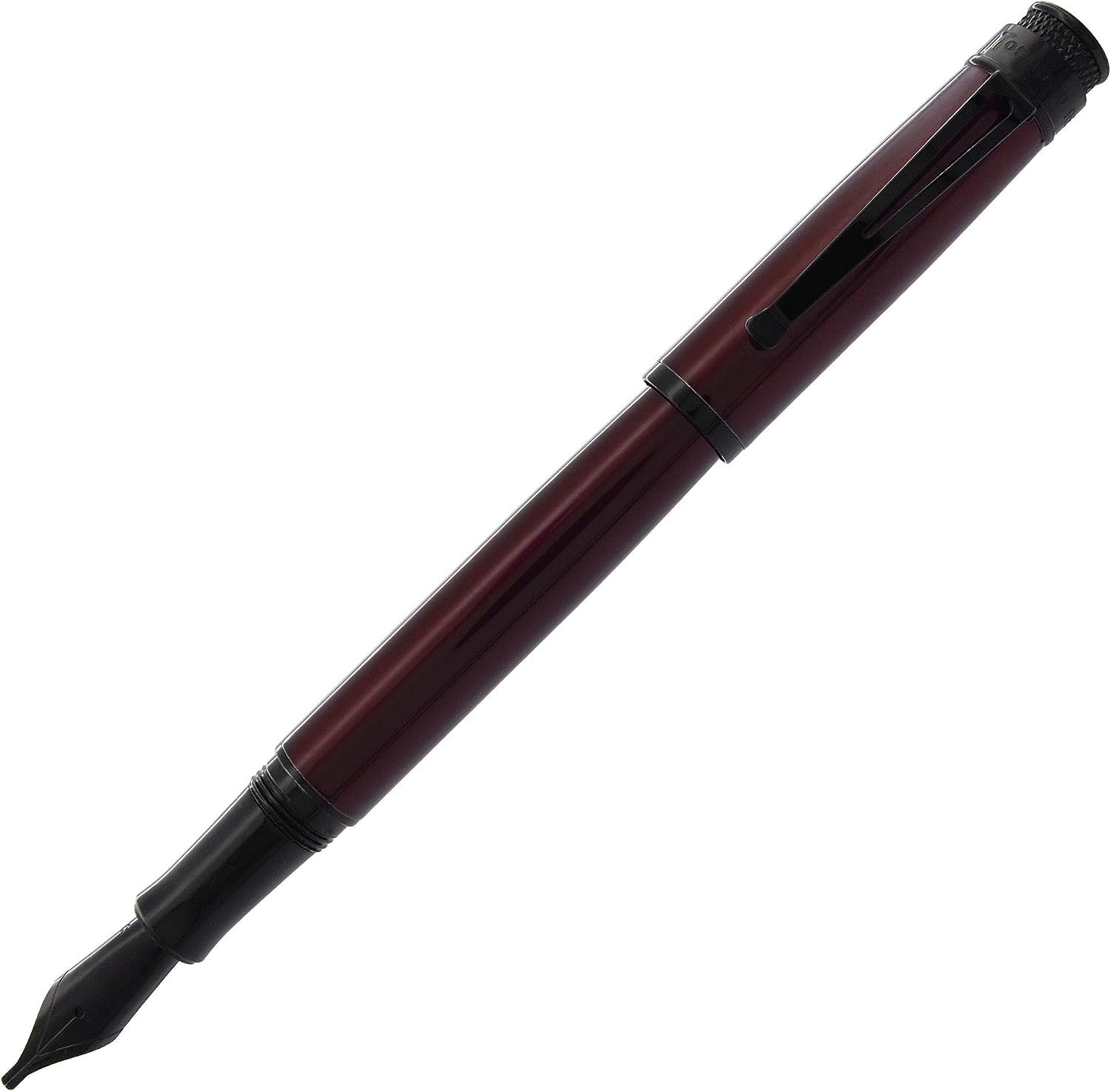 Retro 51 Tornado™ Stealth – Black Cherry Fountain Pen, 1.1mm nib