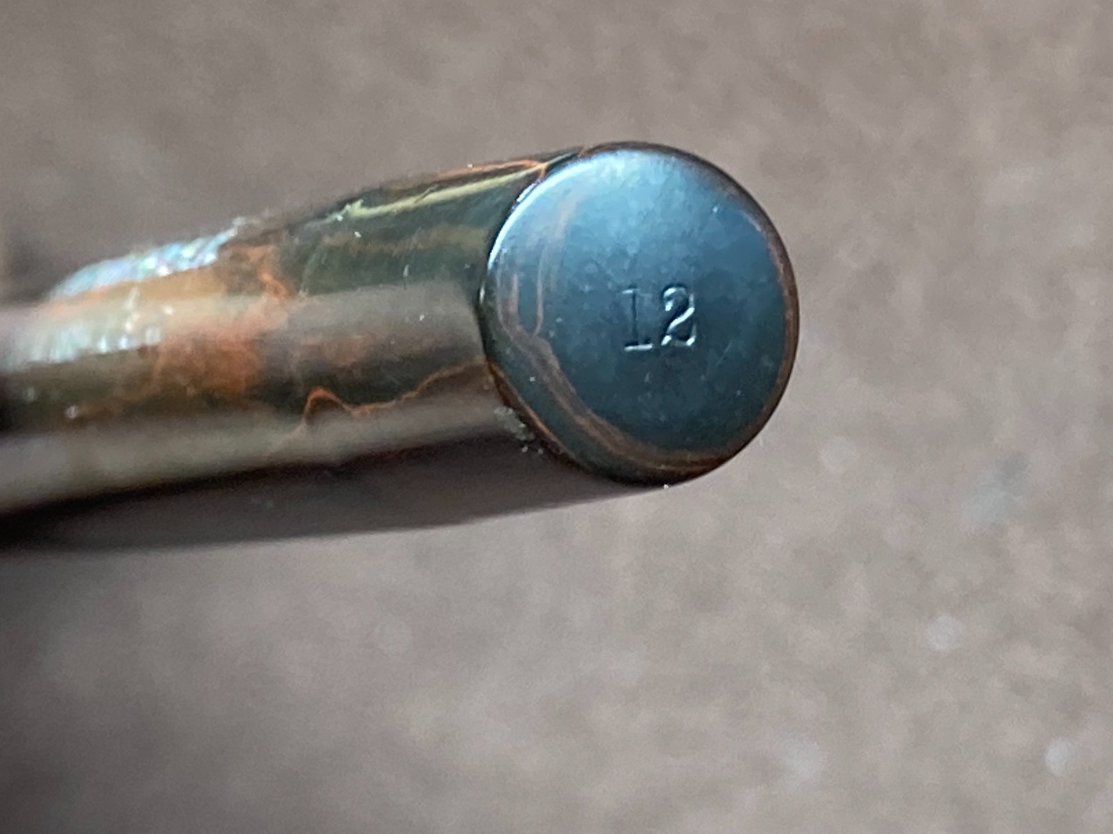WATERMAN 12 IN MOTTLED HARD RUBBER IN ORIGINAL BOX VERY FLEXIBLE NIB