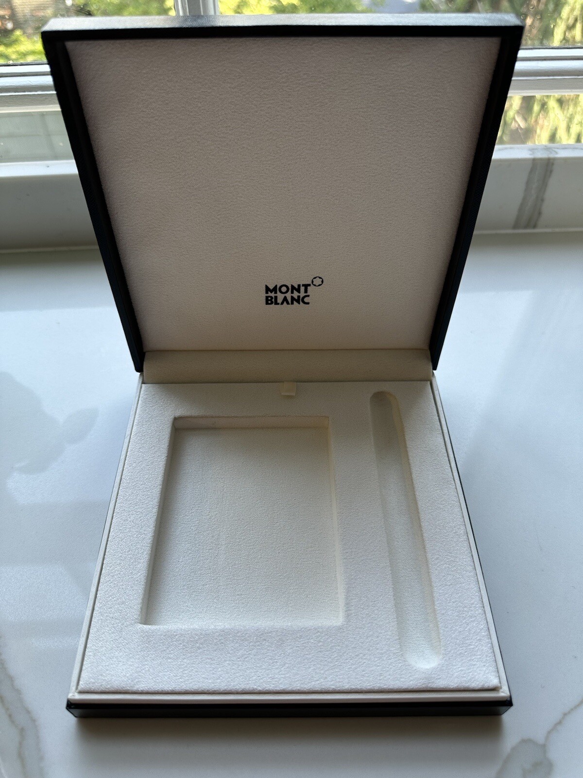 Montblanc Empty Pen Box Case and cardholder desk Box Black