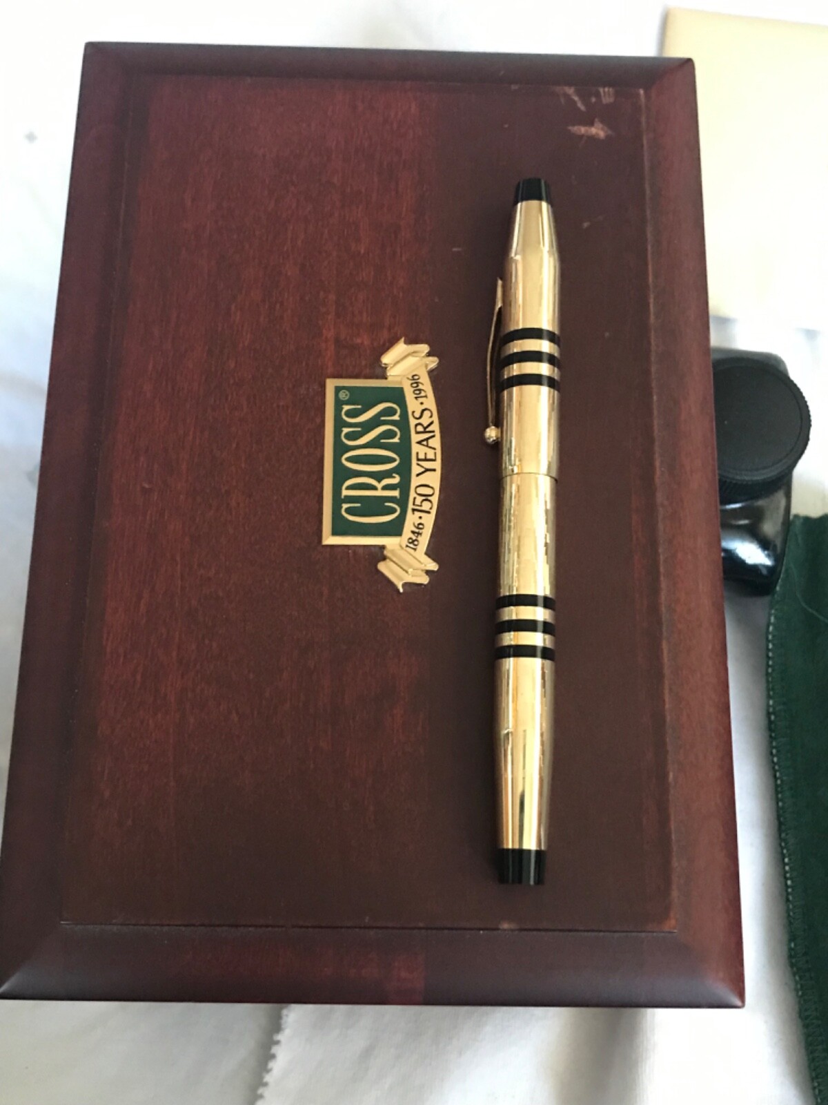 Cross 150th Anniversary Gold Filled Fountain Pen, 18K M Nib- Exc. condition