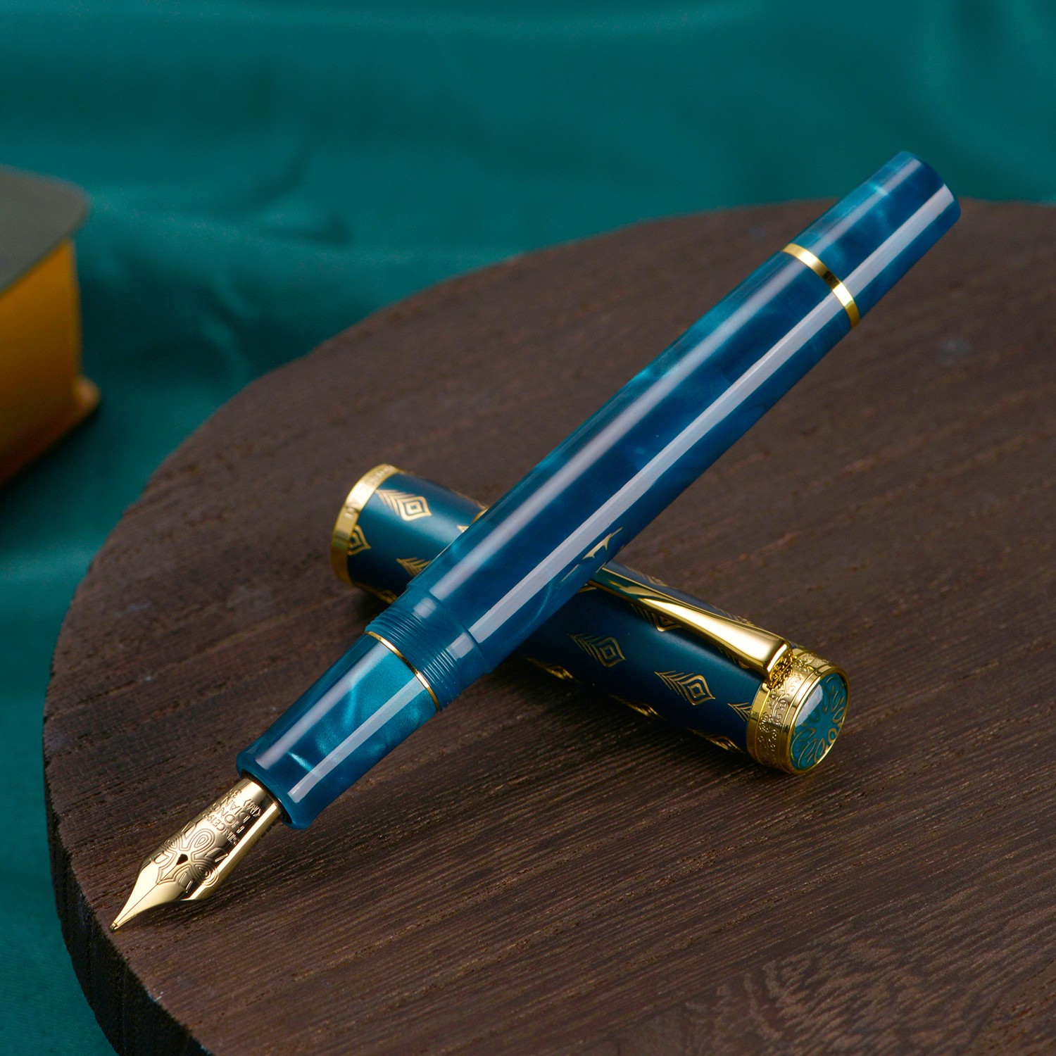 Hongdian N8S Acrylic Fountain Pen EF/F/M//Nib Writing Pen, Gray, Green, Red