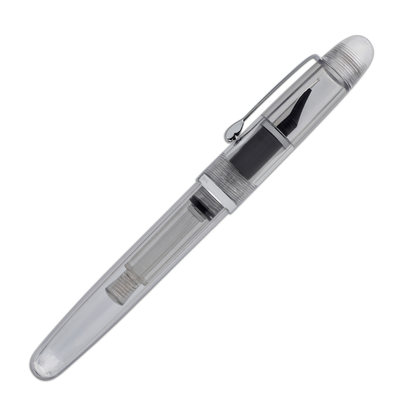 Noodler’s Triple Tail Fountain Pen in Clear Demonstrator – Semi Flex Nib NEW