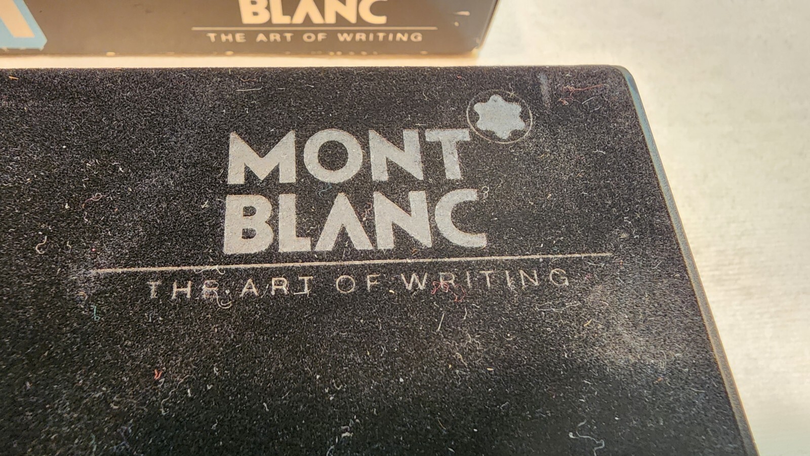 VINTAGE MONT BLANC FOUNTAIN PEN FELT CASE and ORIGINAL BOX, EMPTY – NO PEN