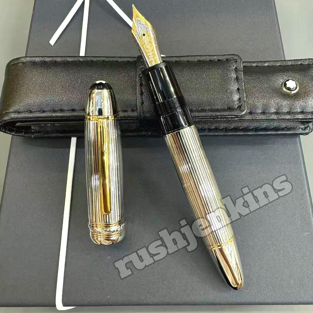 MONTBLANC Meisterstück Fountain Pen 149 Silver Pin Stripe w/ Box