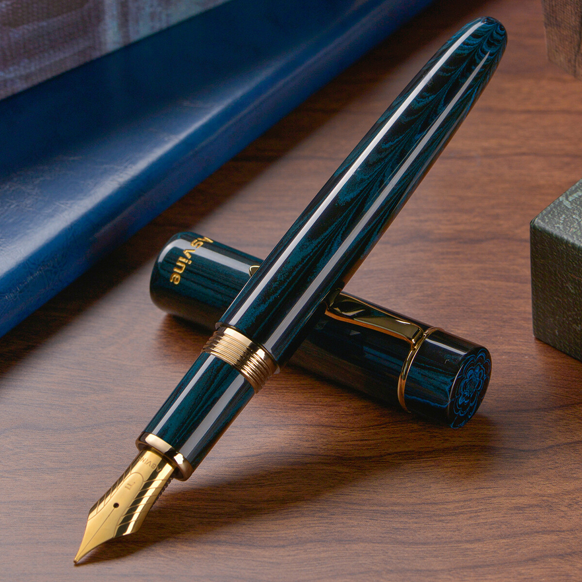 Asvine C2000 Ebonite Fountain Pen NO.8 EF/F/M/Stub 1.1 Nib Large Size Gift Pen