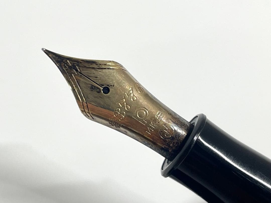 PLATINUM 3776 F 14K Used Fountain Pen Japanese Writing Instrument Collector Pen