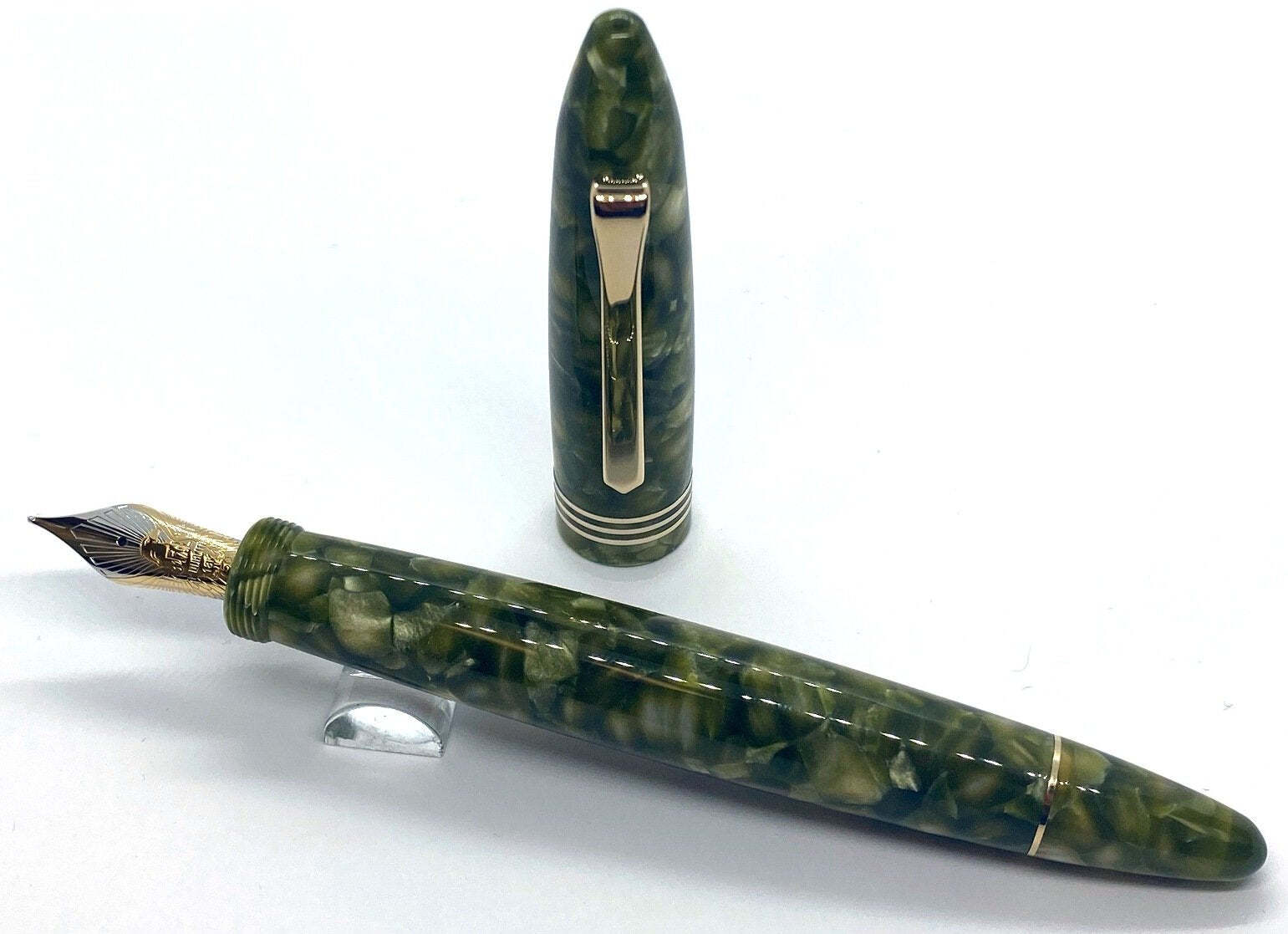 Tibaldi Bononia Limited Edition Honeycomb Fountain Pen, Made In Italy, 18K Nib