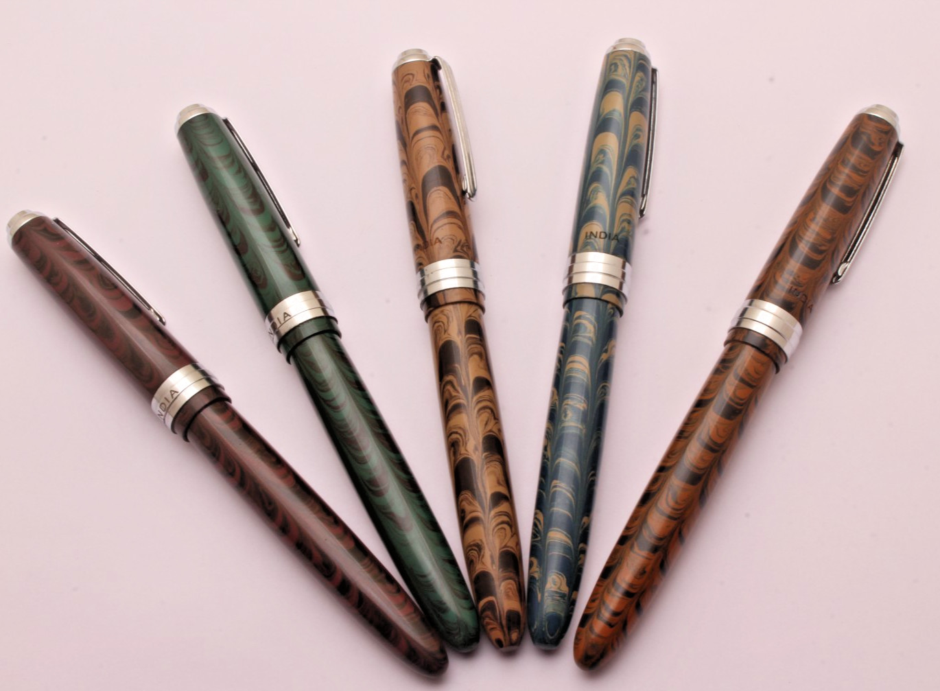 Click Falcon Dual Color Ebonite Body Fountain Pen With Chrome Trims New In Box