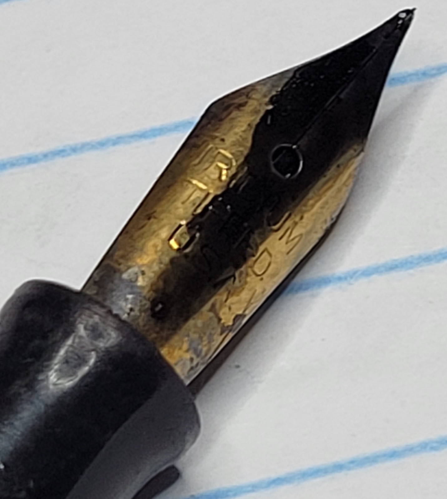 Vintage Belmont (Rexall) Fountain Pen w/ Fine Iridium-tipped Nib 1950s