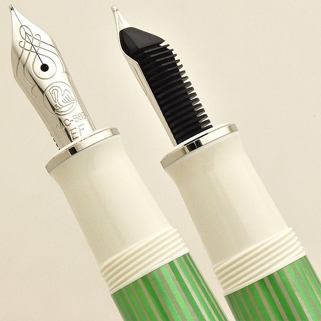 PELIKAN Fountain Pen Souverän M605 Green White 14K Nib EF / F / M / B