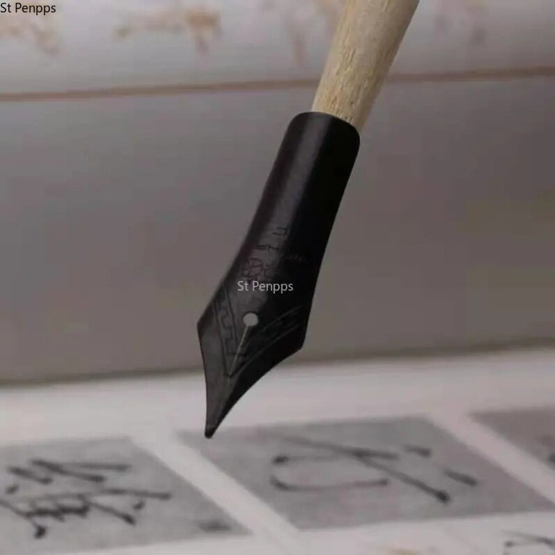 4Pcs #5 Size Black Fountain Pen Nib Ink Pen F Nib Stationery Office supplies