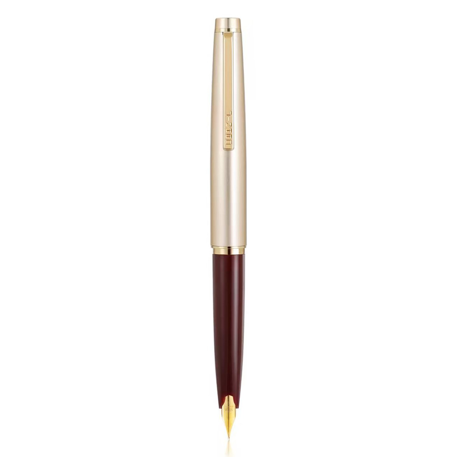 Jinhao 59 Fountain Pen EF/ F Nib & Converter, Mini Travel Pocket Pen, Wine Red