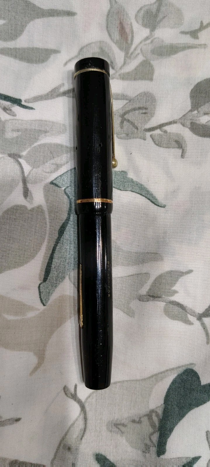 Mentmore Black Hard Rubber Fountain Pen 14Ct Gold Fine Nib France