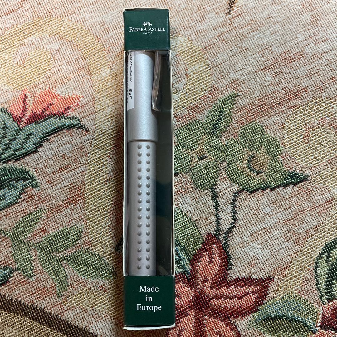 Faber-Castell Fountain Pen Grip 2011 Body Silver Color F Fine Print