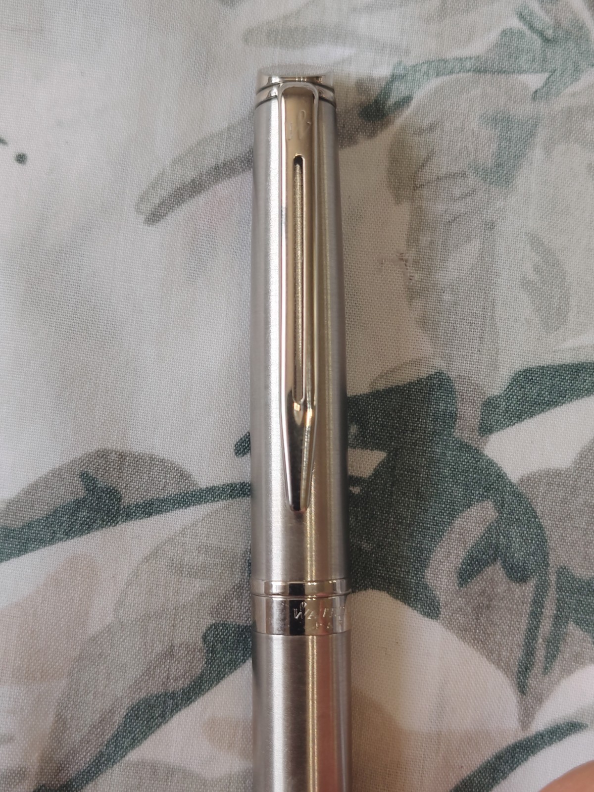 waterman Hemisphere Stainless Steel Fountain Pen With Fine Nib France