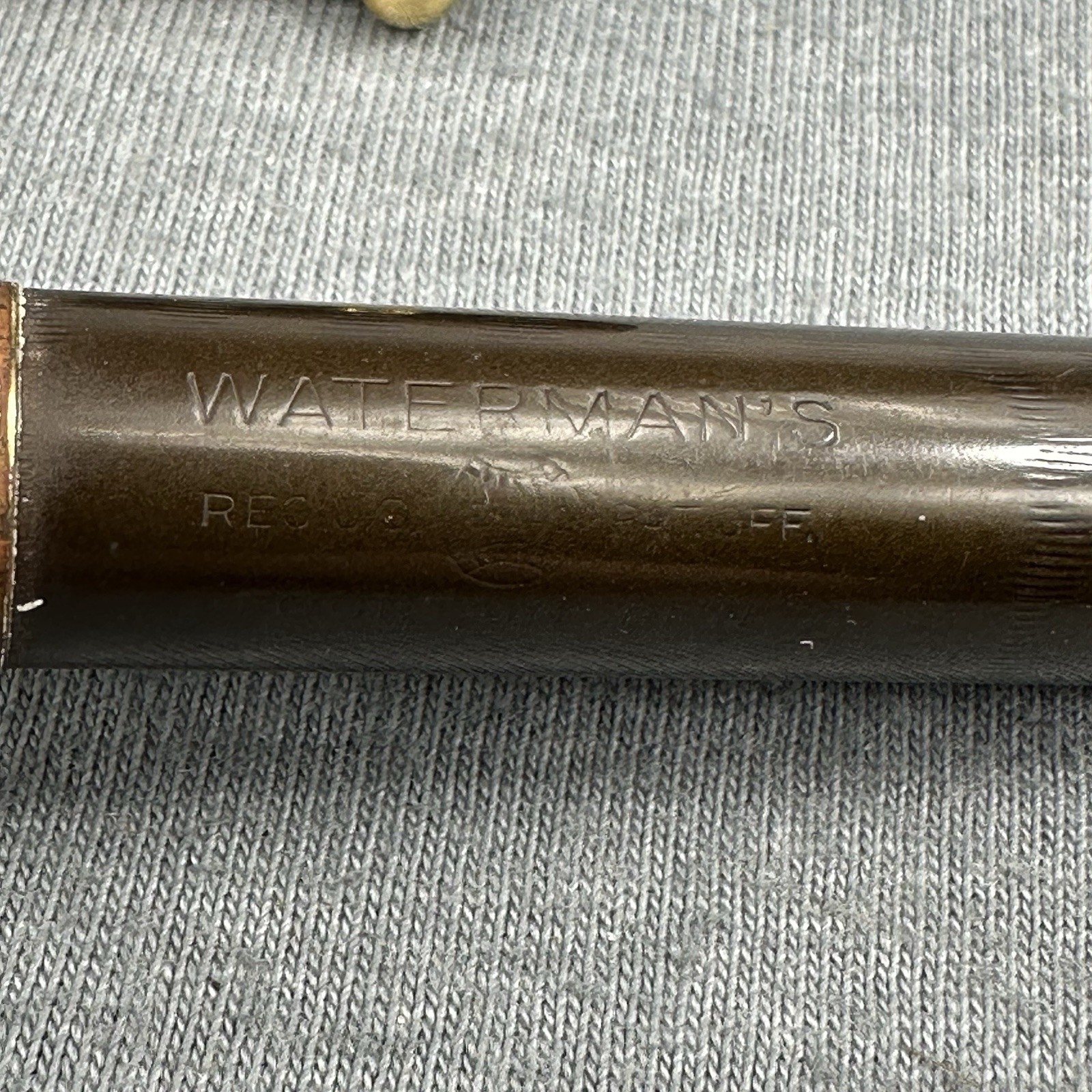 Waterman’s 52 BCHR Gold Filled Trim Wide Barrel Band 14k #2 Fine Flex Nib
