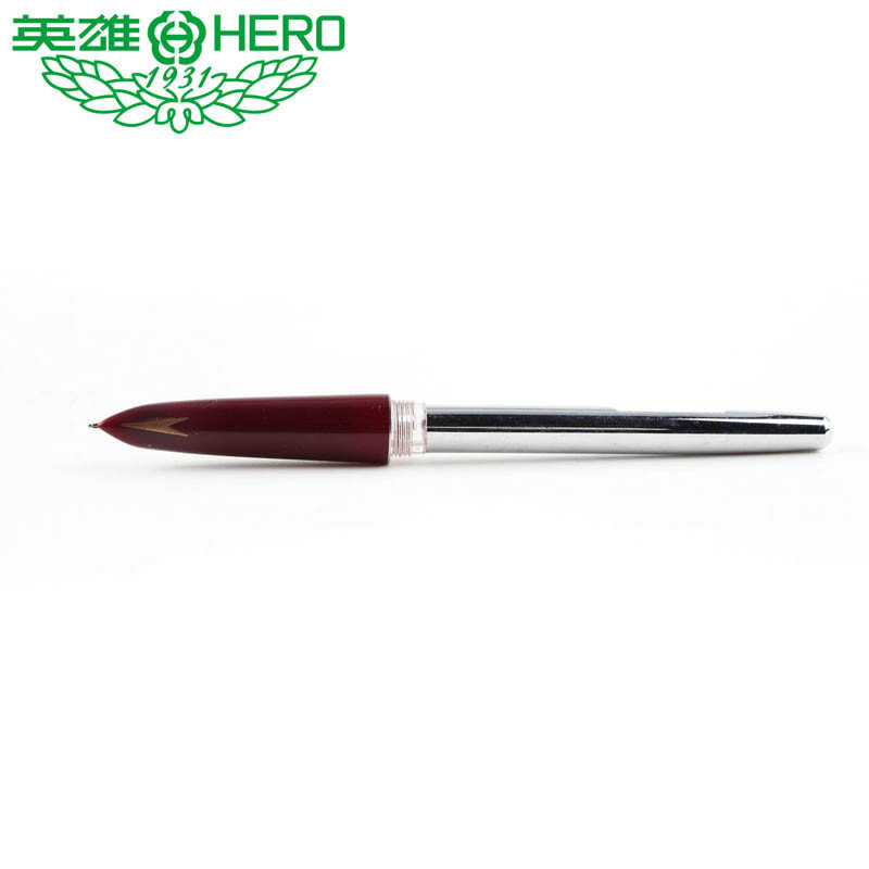 3 Color Hero 329-2 Metal China Fountain Pen Smooth Fine 0.5mm Nibs Writing Gifts