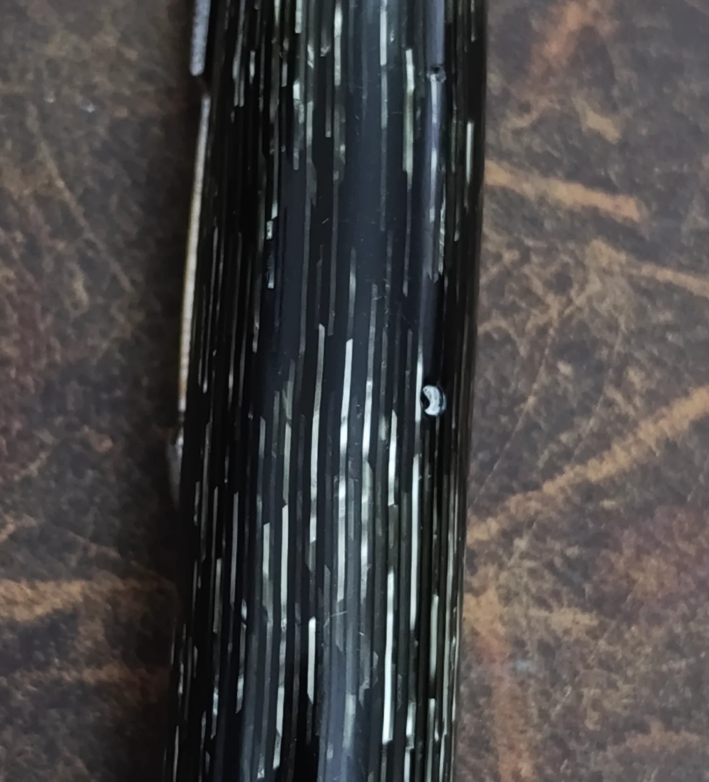 Vtg Parker Vacumatic Grey Shadow Wave Luckdown Fountain Pen And Mechanical Pencl
