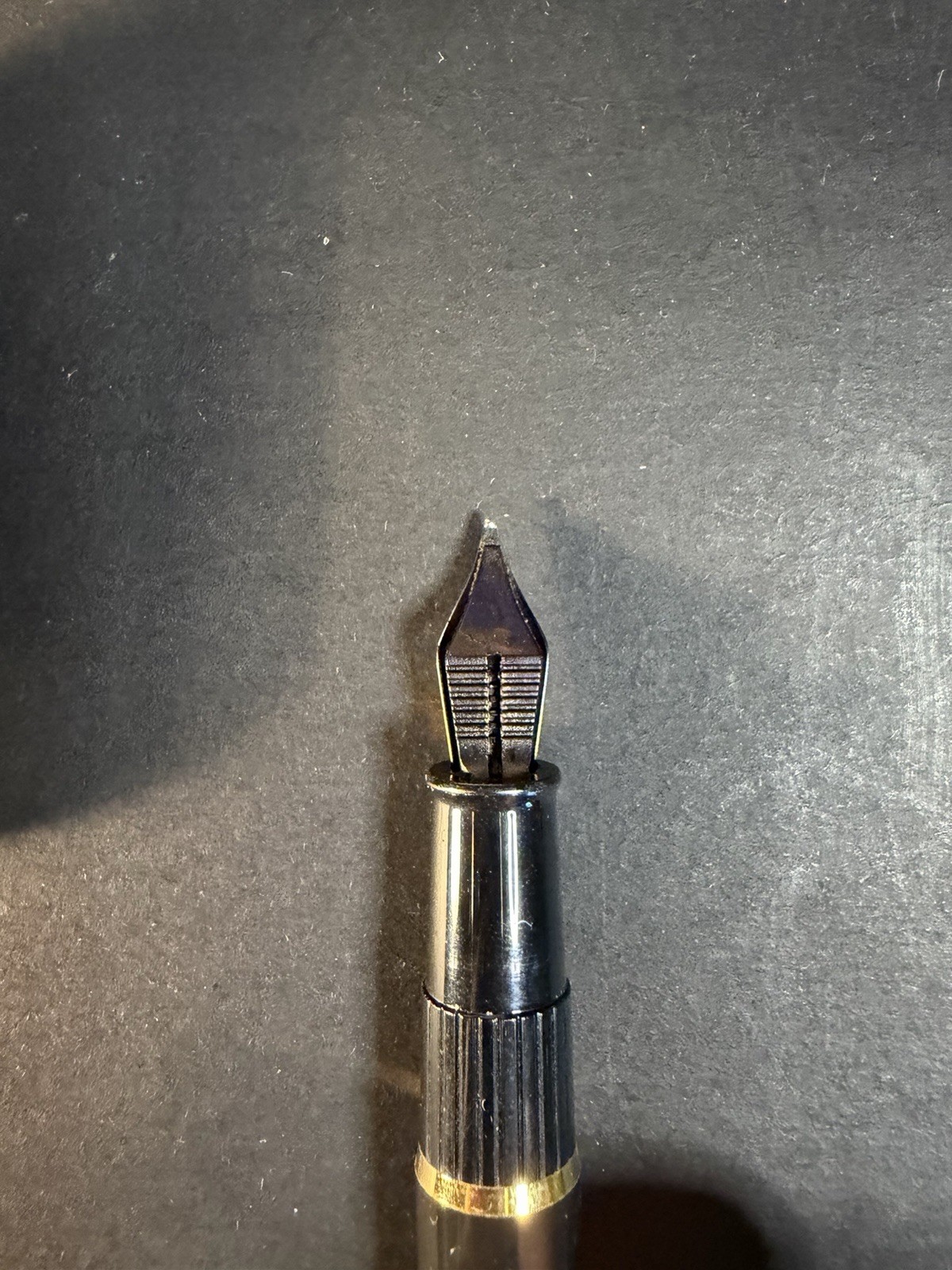 Vintage Waterman Phileas Fountain Pen France Nib Black Gold With Box