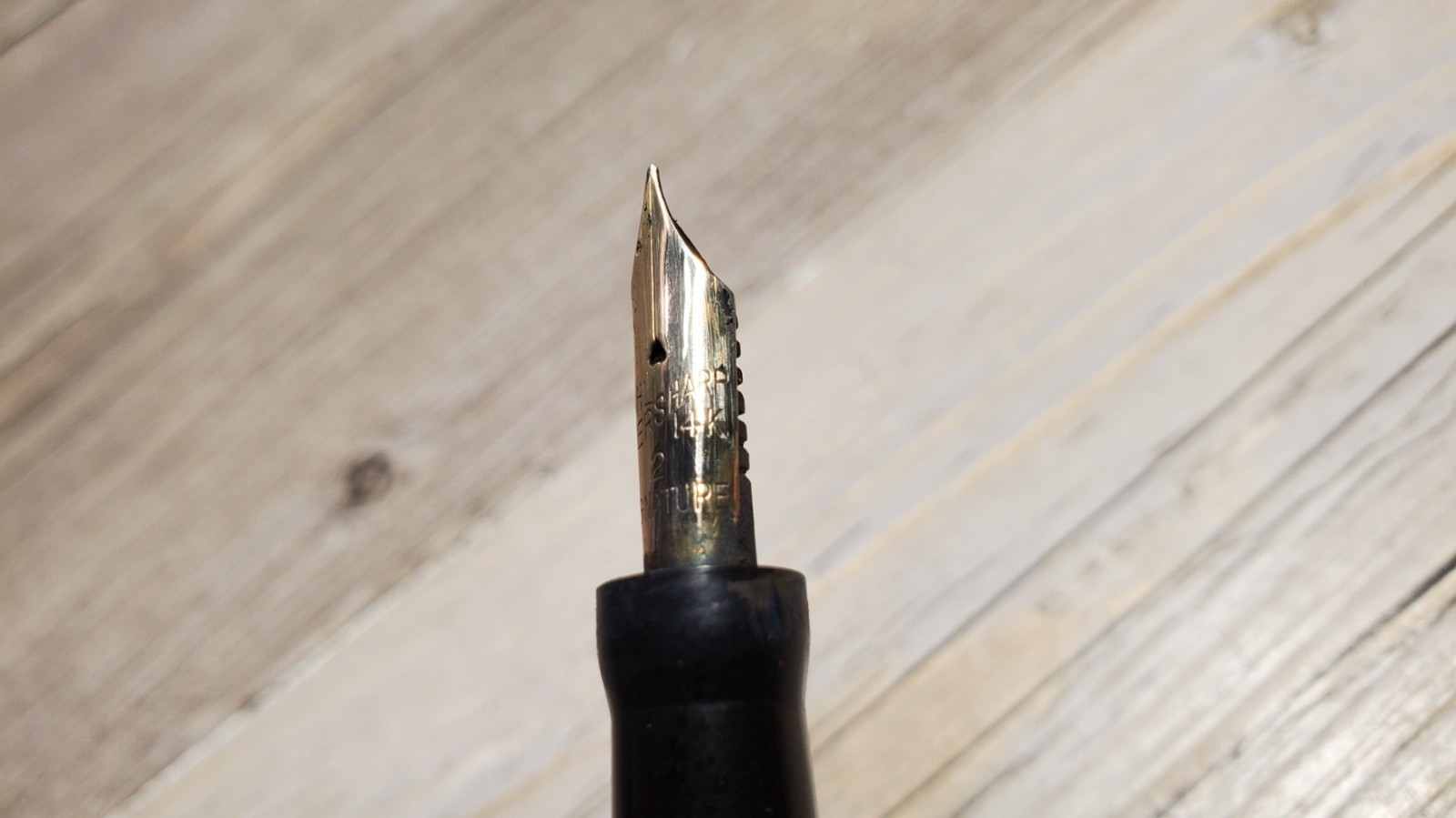 Wahl Eversharp 2 Lever Fill Signature 14K solid gold nib Fountain Pen 1930