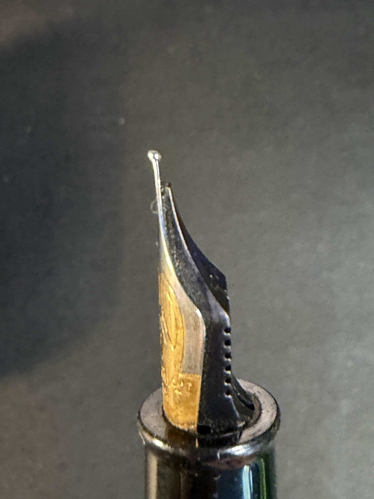 Vintage Waterman Phileas Fountain Pen France Nib Black Gold With Box
