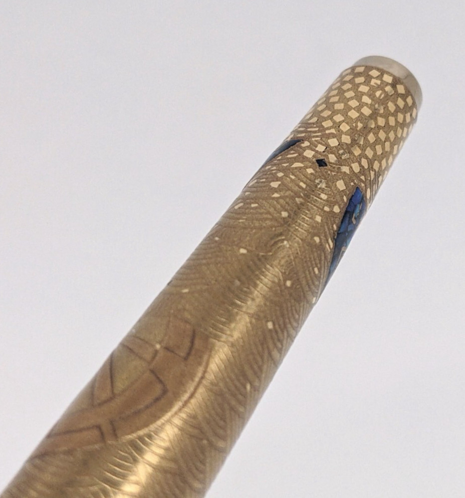 Sailor Ebony Kaga Maki-e Fountain Pen – 18K M Nib Vintage 1980s Super Rare