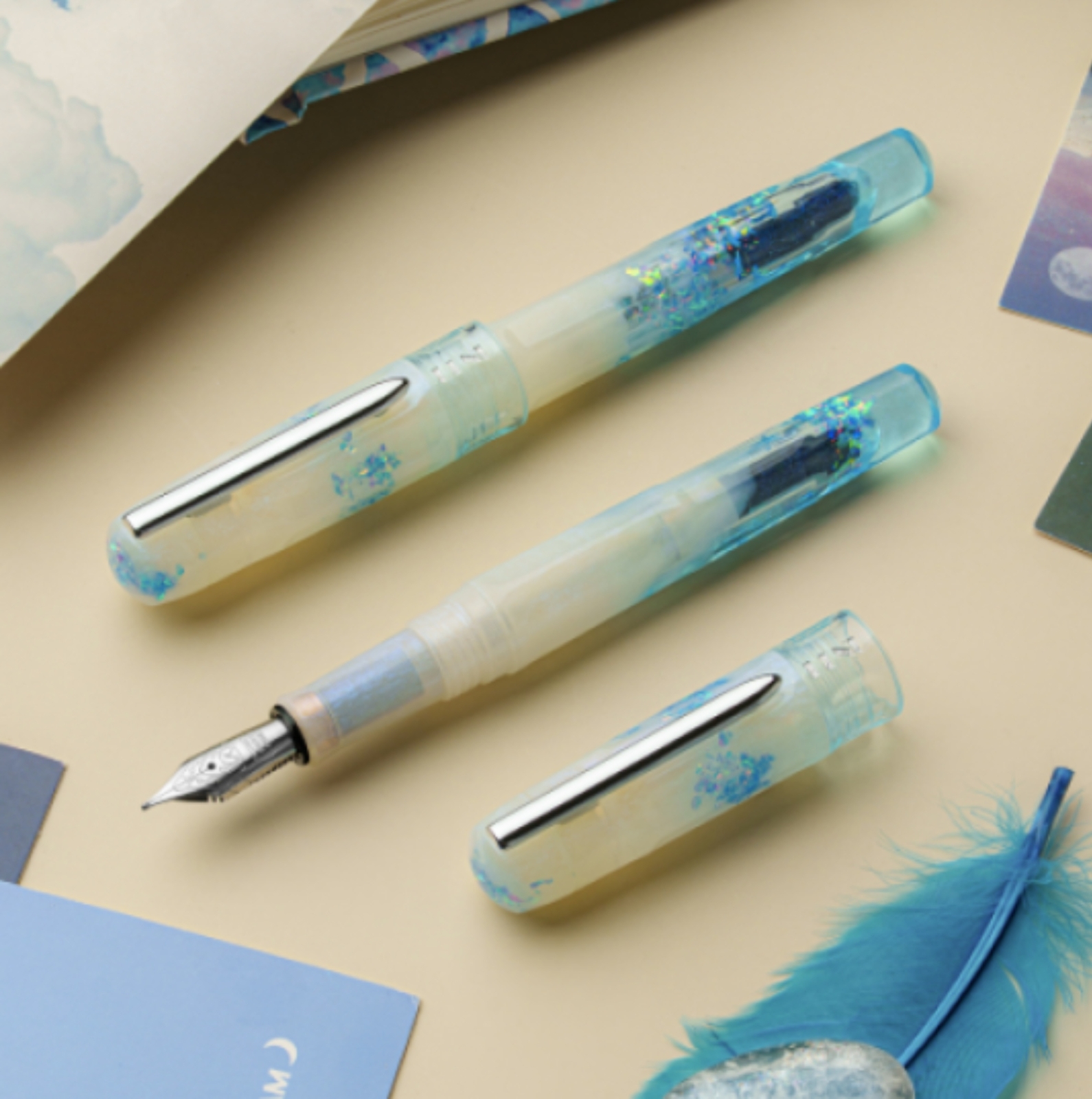 Benu Talisman Fountain Pen in Moonstone – Fine – NEW in Box