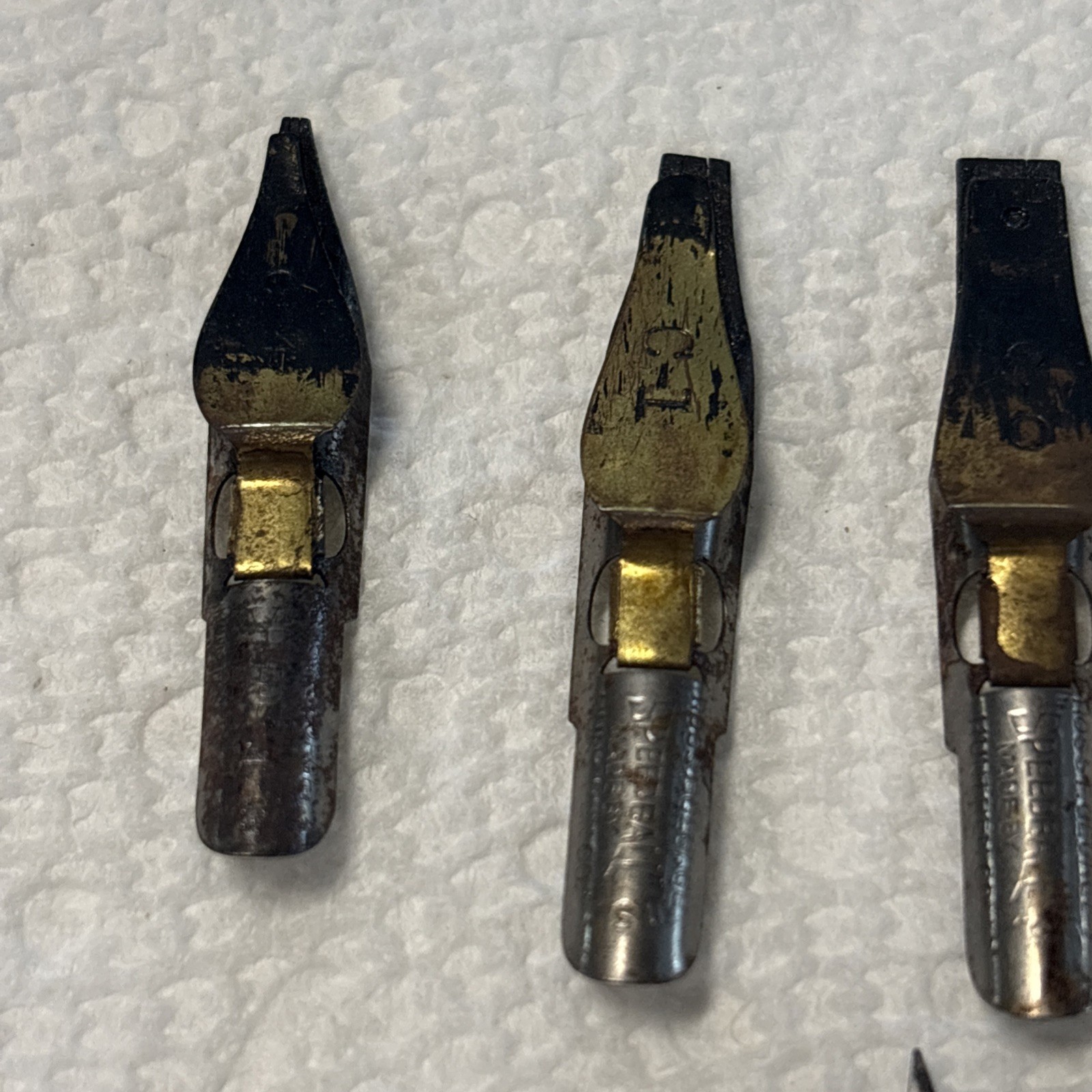 LOT of 7 VINTAGE NIBS FOR FOUNTAIN PENS Used Various Names and Types