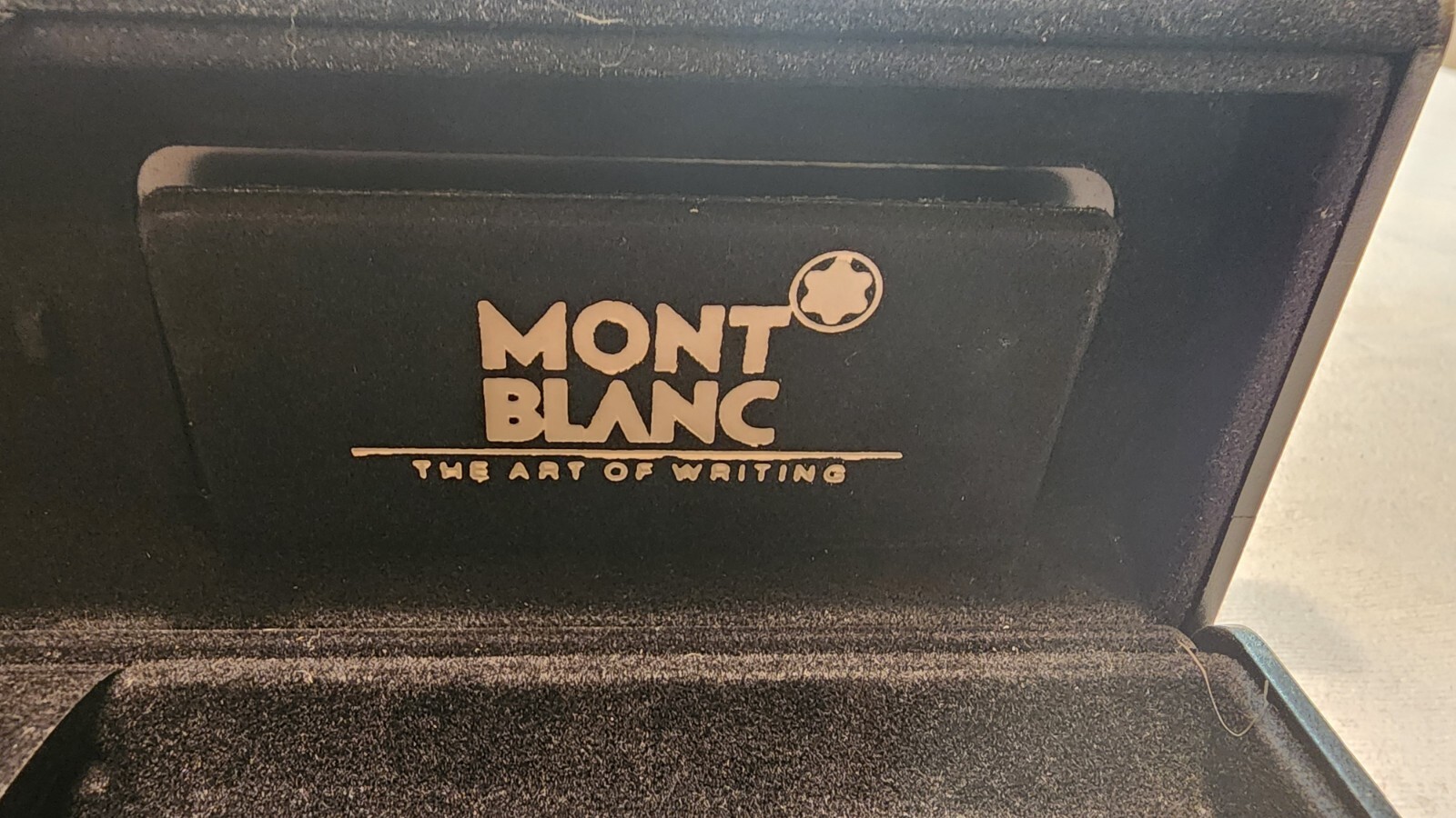 VINTAGE MONT BLANC FOUNTAIN PEN FELT CASE and ORIGINAL BOX, EMPTY – NO PEN