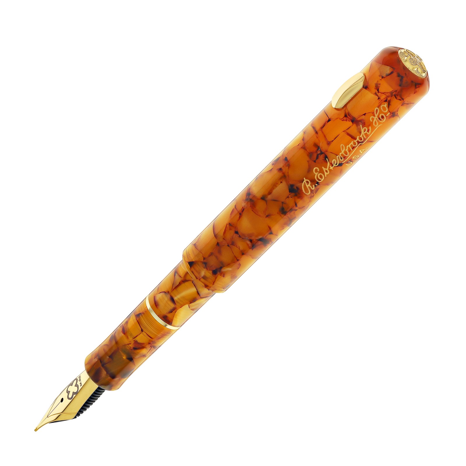Esterbrook Niblet Fountain Pen in Honeycomb with Gold Trim – Broad – NEW in Box