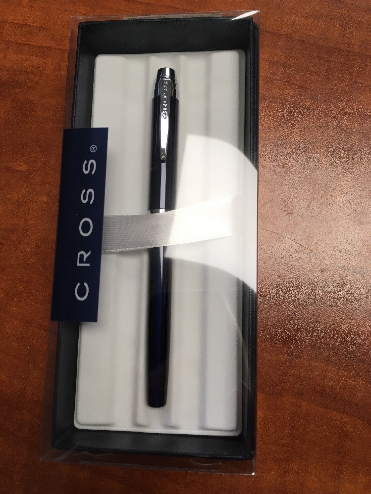 Cross Helios Blue Lacquer “M” Nib Fountain Pen