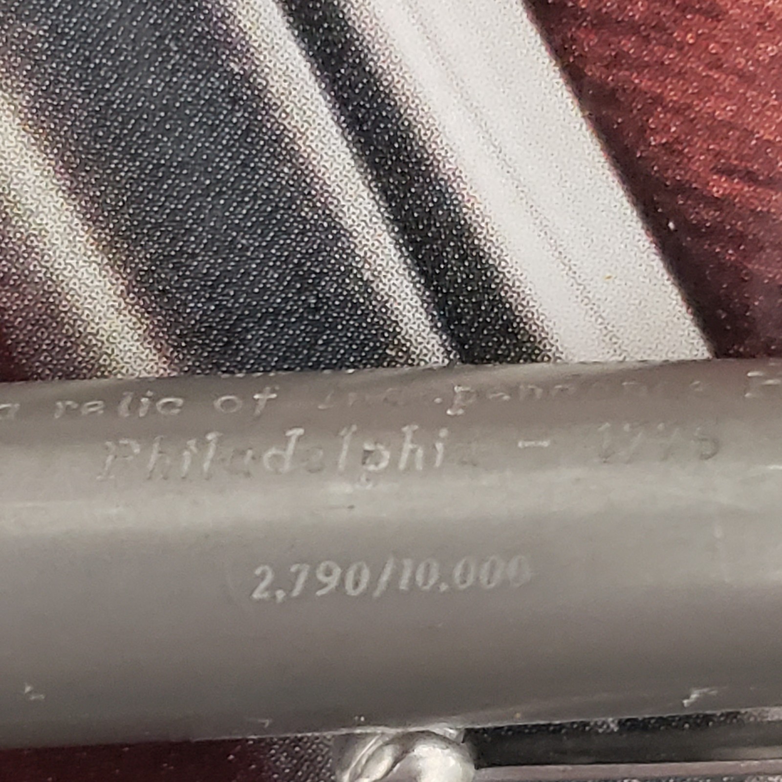 1975 Parker 75 Bicentennial Fountain Pen Made Pewter Cap & Barrel 14k Golf M Nib
