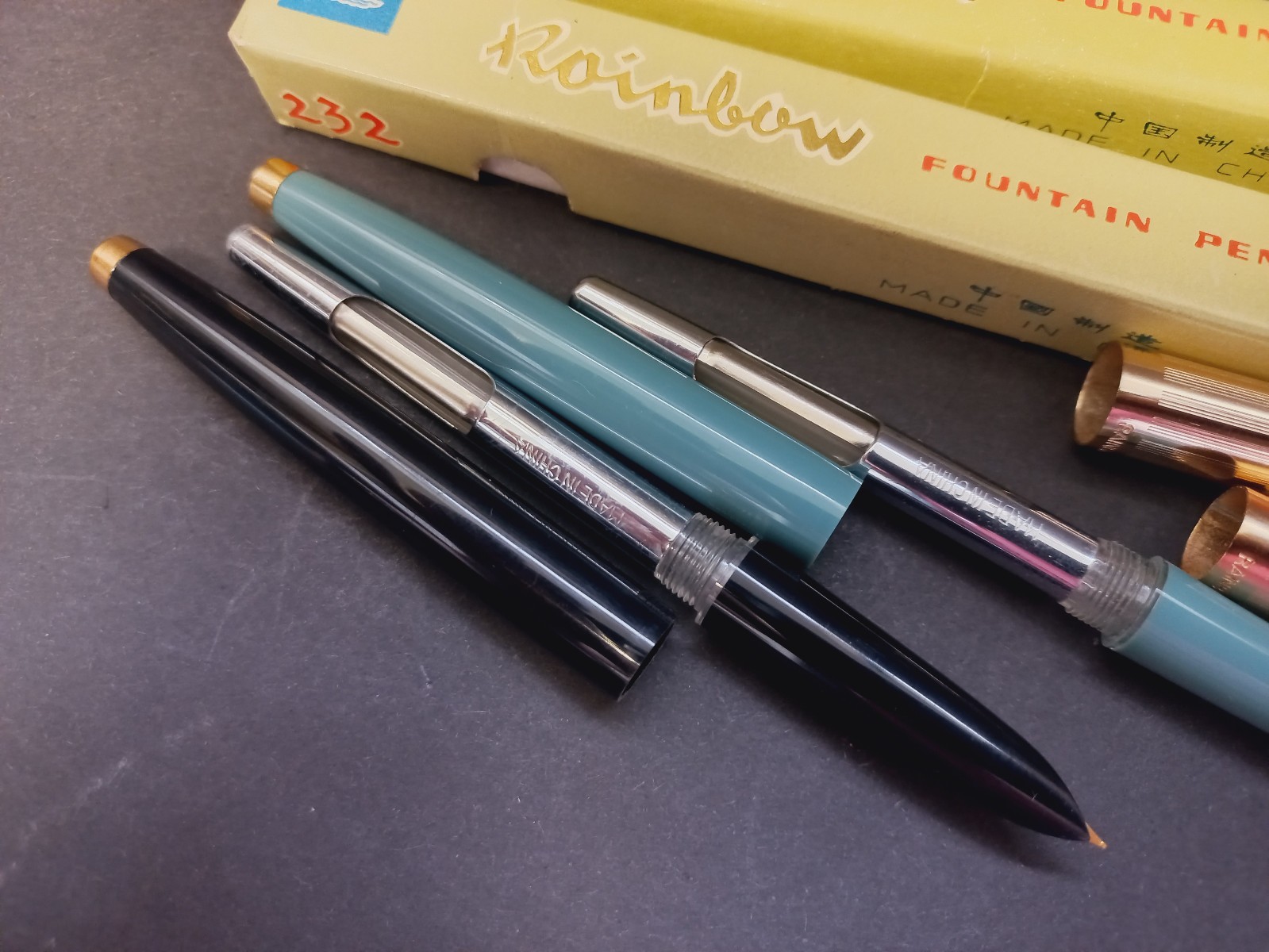 Vintage Fountain Pen 2pcs., Retro China 1980s. Tipped Nib Pen