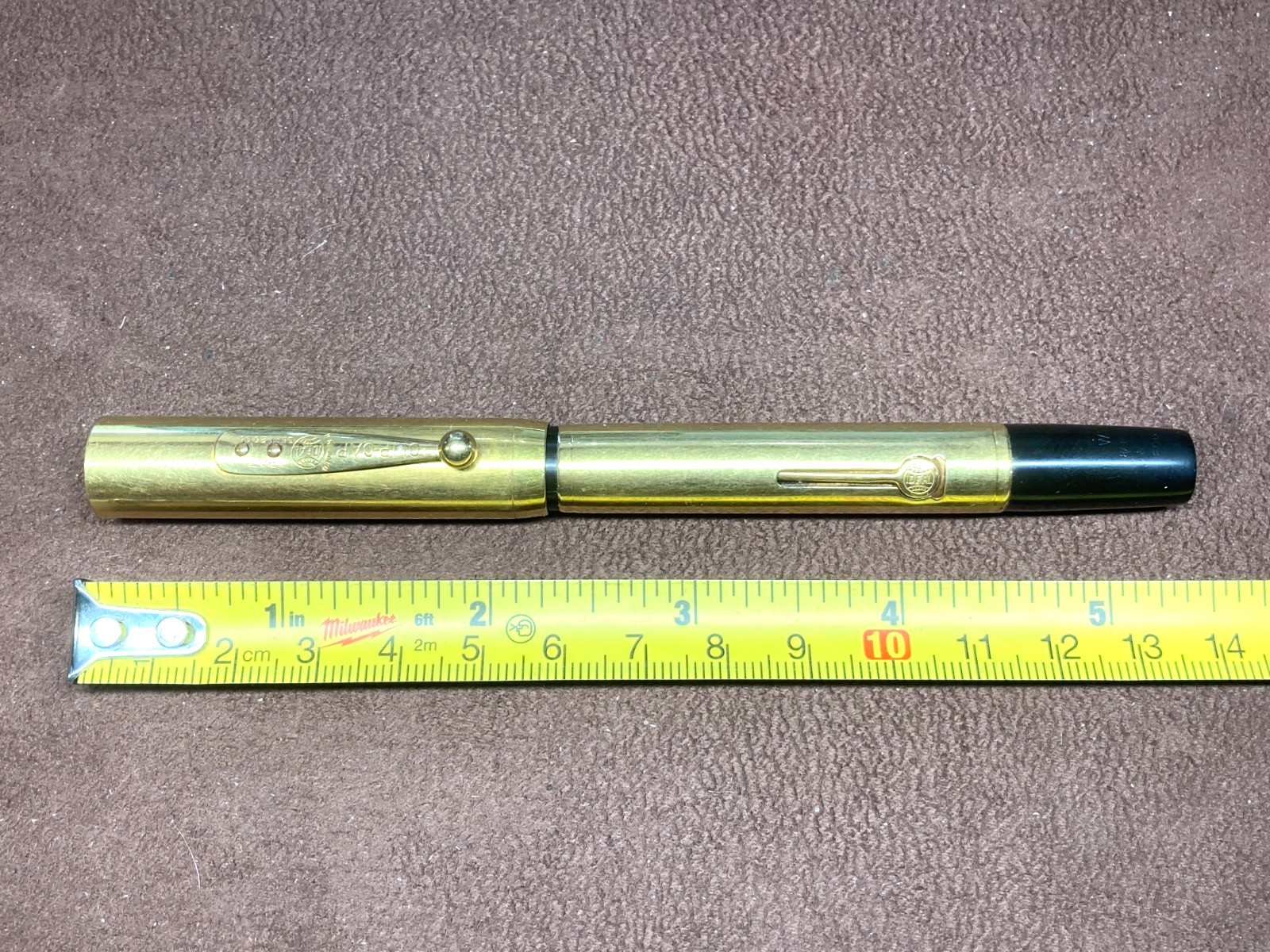 WATERMAN 0552 FULL GOLD FILLED OVERLAY FOUNTAIN PEN FLEXIBLE NIB