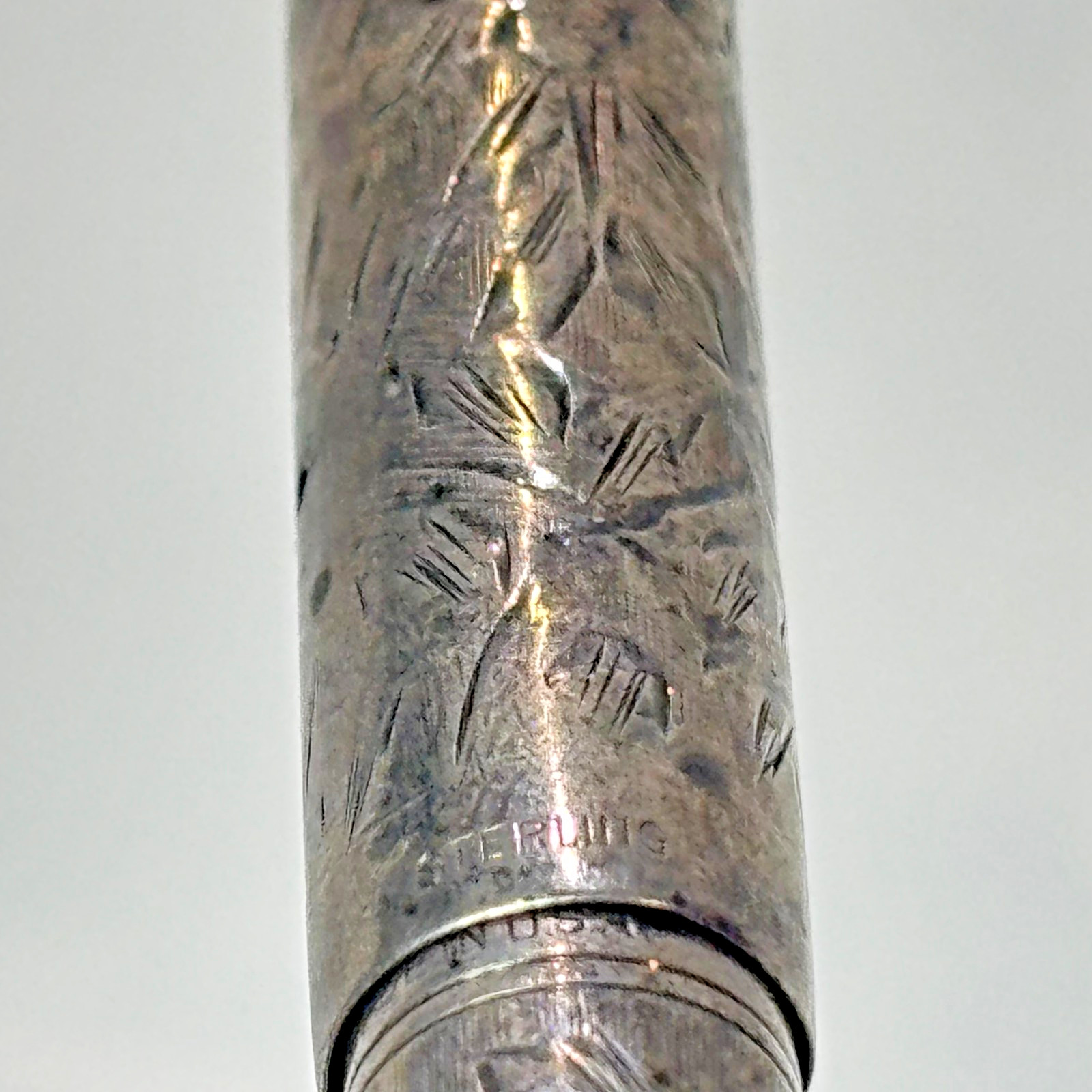 1920’s Waterman’s 452 1/2 LEC Fountain Pen Ideal Sterling Silver Vine Lever Fill
