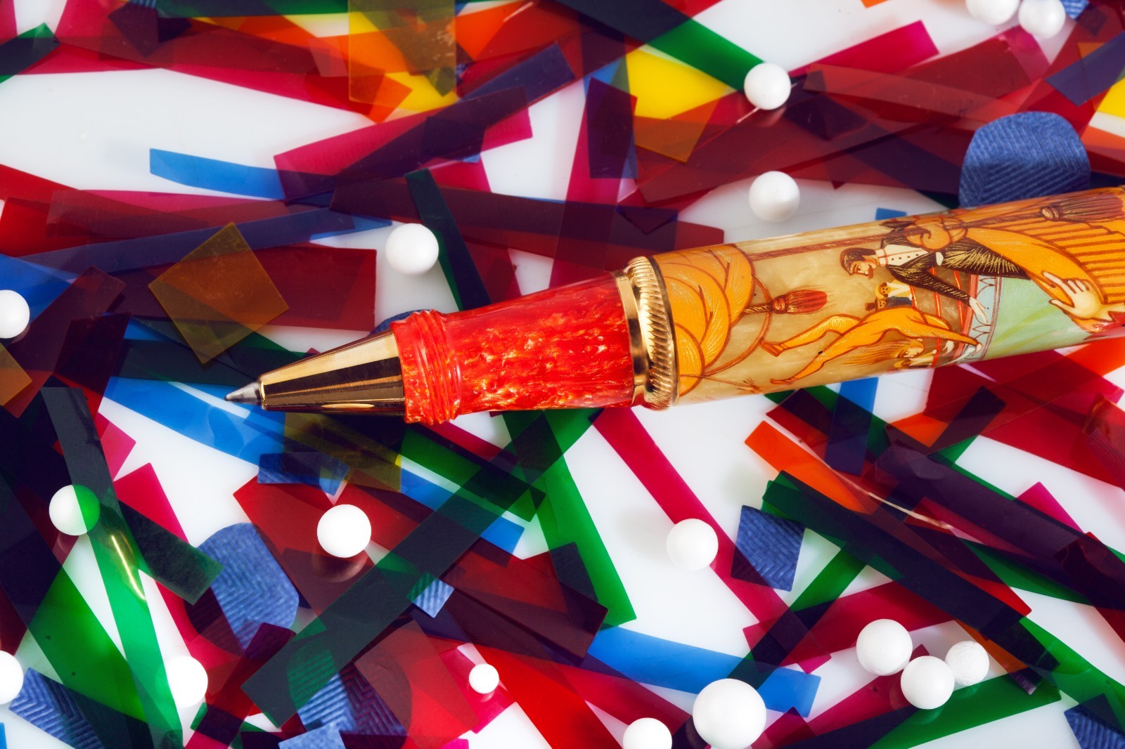 Ancora Circus Fountain Pen Limited Edition 88 Italy Luxury 18k Gold Nib Gift New
