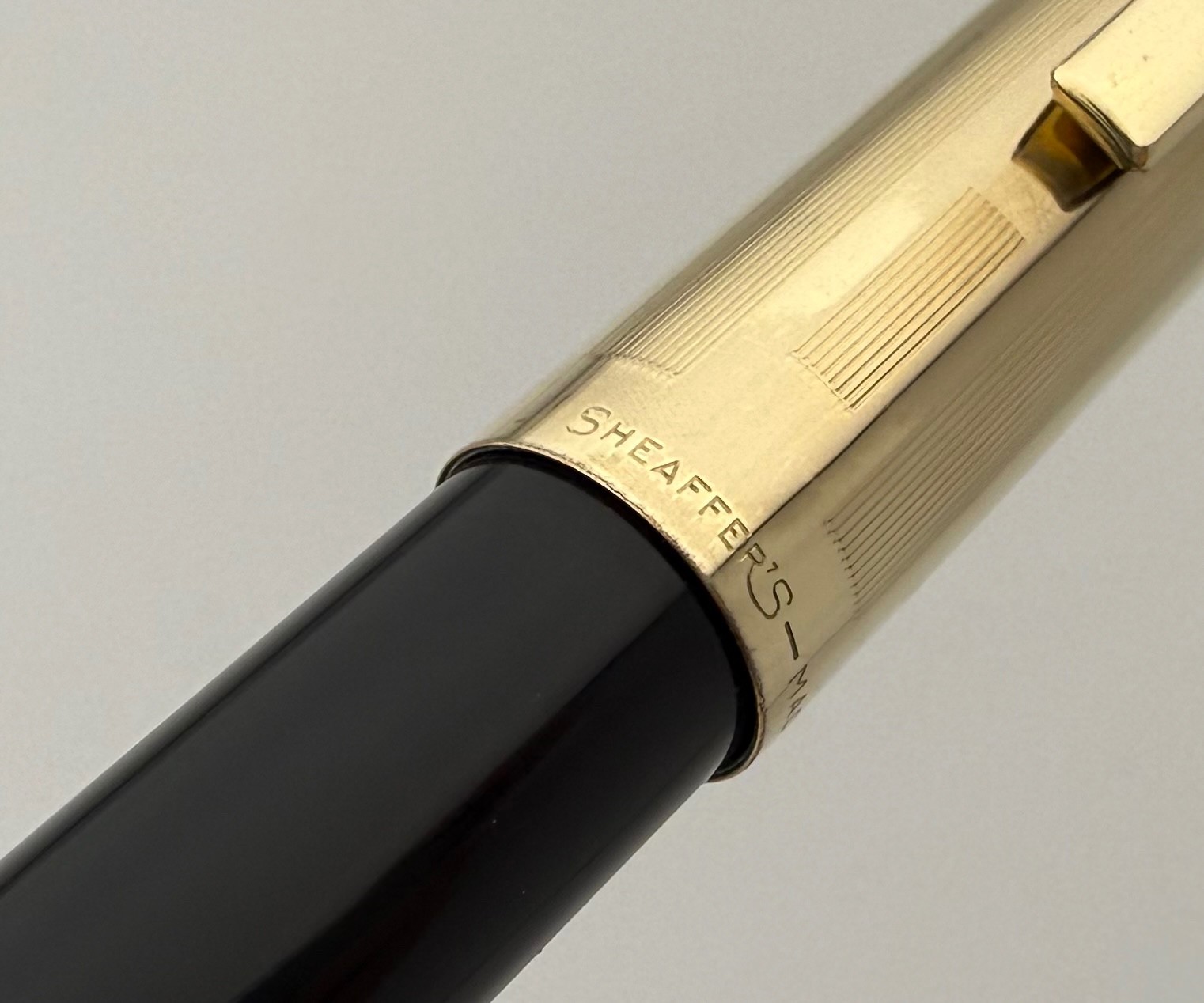 Vintage Sheaffer PFM V Black Gold Fountain Pen 14K Gold Nib – 1960’s