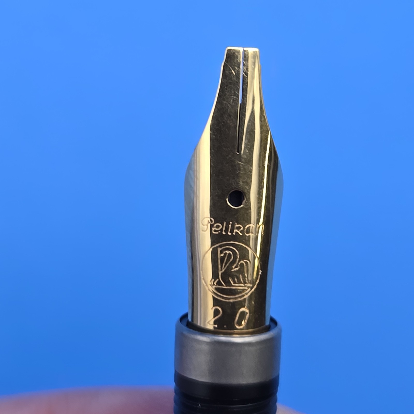 Pelikan M200 Fountain Pen Black Gold 1.5mm + 5 Calligraphy Nibs Case Ink