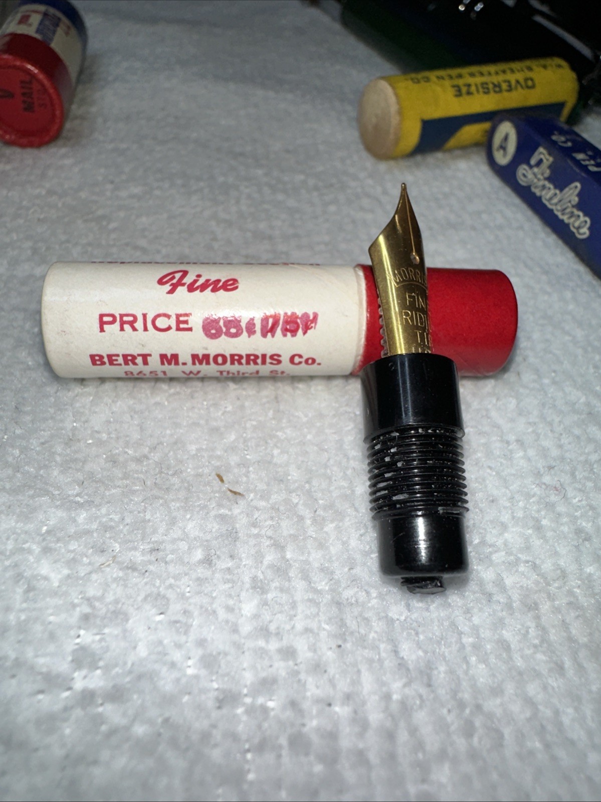 Vintage Morriset Replacement Section FINE pen Nib NIB
