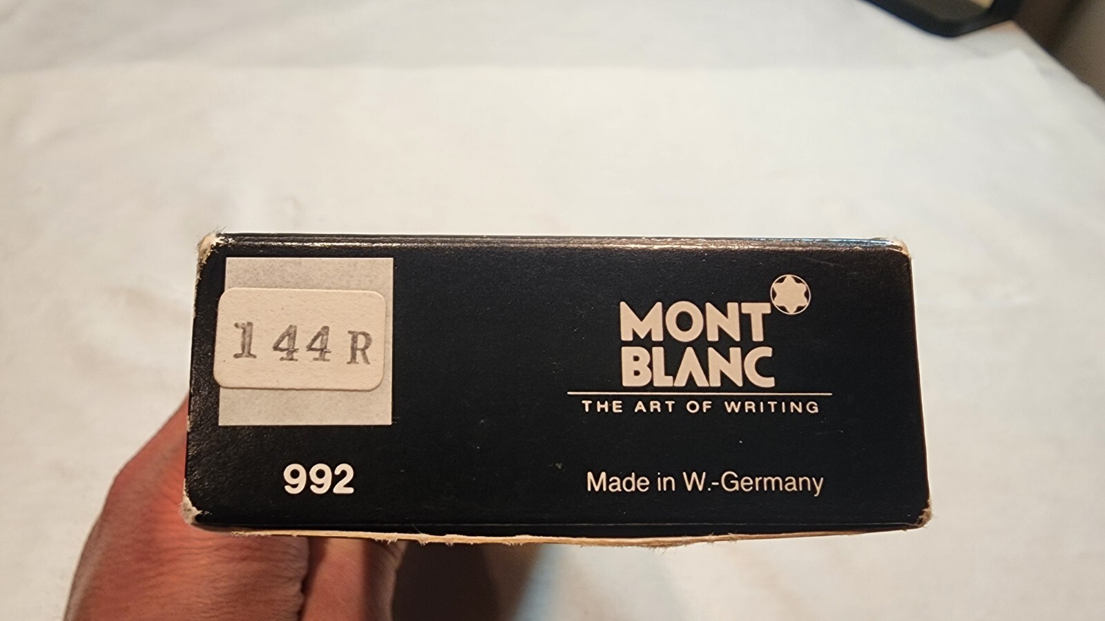 VINTAGE MONT BLANC FOUNTAIN PEN FELT CASE and ORIGINAL BOX, EMPTY – NO PEN
