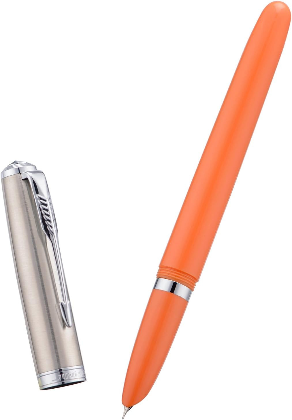 3 Jinhao 86 Fountain Pen Set (Orange, Purple and White Resin) Extra Fine Nib …