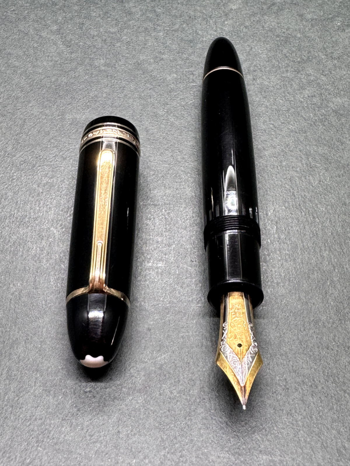 MONTBLANC MEISTERSTUCK 149 Vintage Fountain Pen 18C 750 Ebonite/EF