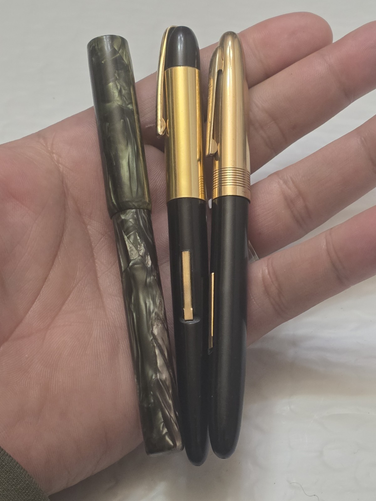 Vtg Fountain Pen Mixed Lot Of 3 Warwick,Wearever & Unbranded One Pre Owned #6