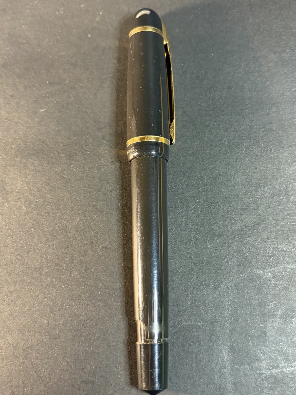Vintage Waterman Phileas Fountain Pen France Nib Black Gold With Box