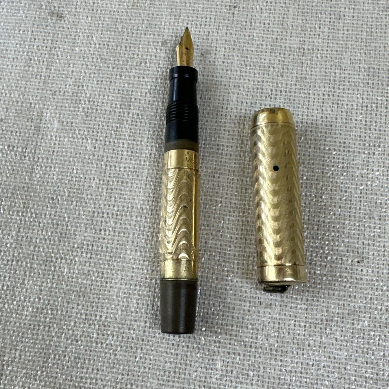 Vintage Morrison Fountain Pen 14K Gold Filled with 14K Nib #01